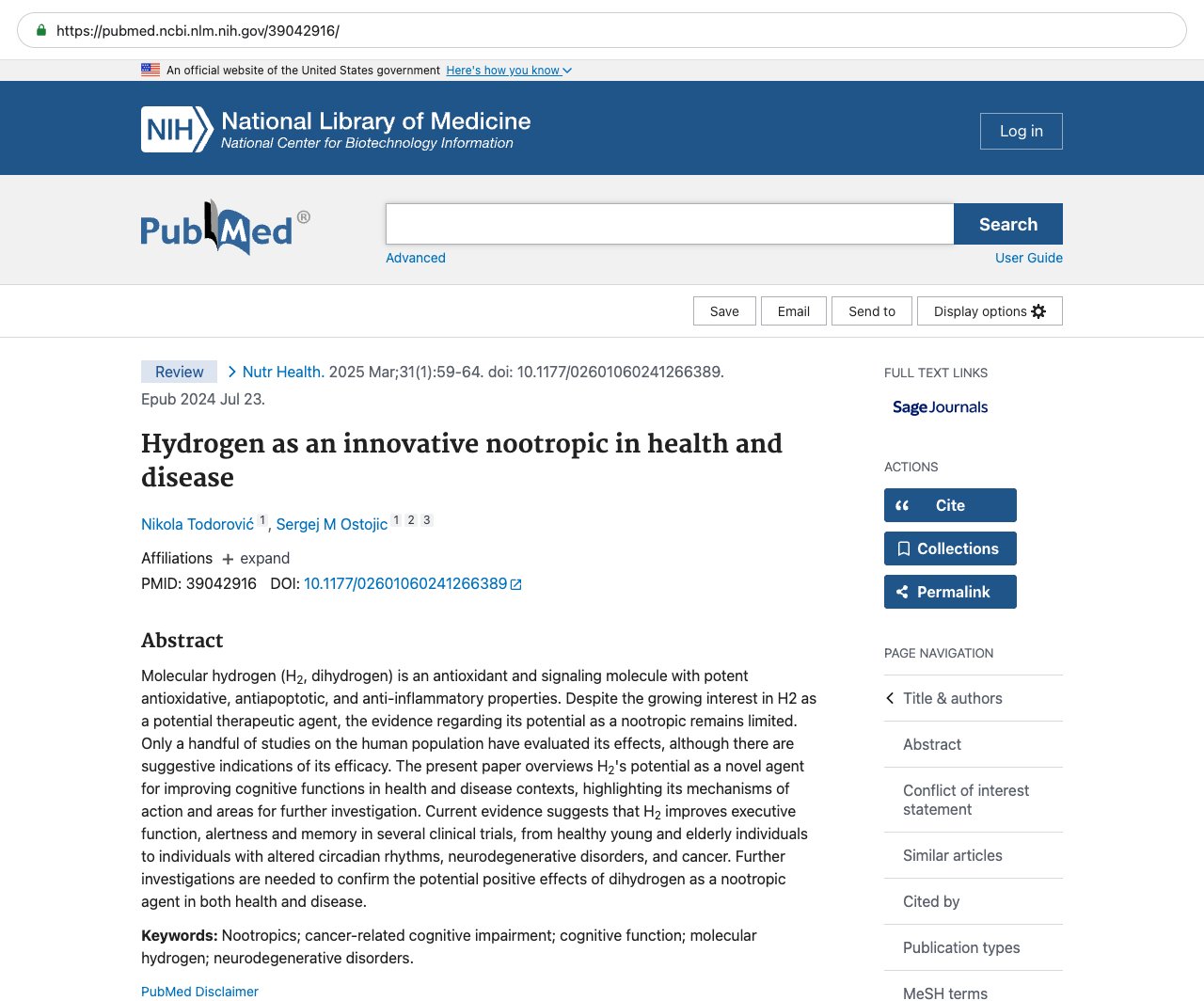 Screenshot — PubMed 39042916