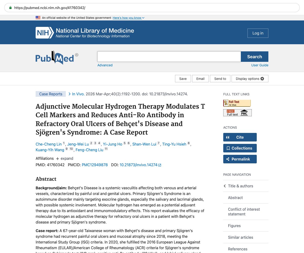 Screenshot — PubMed 41760342