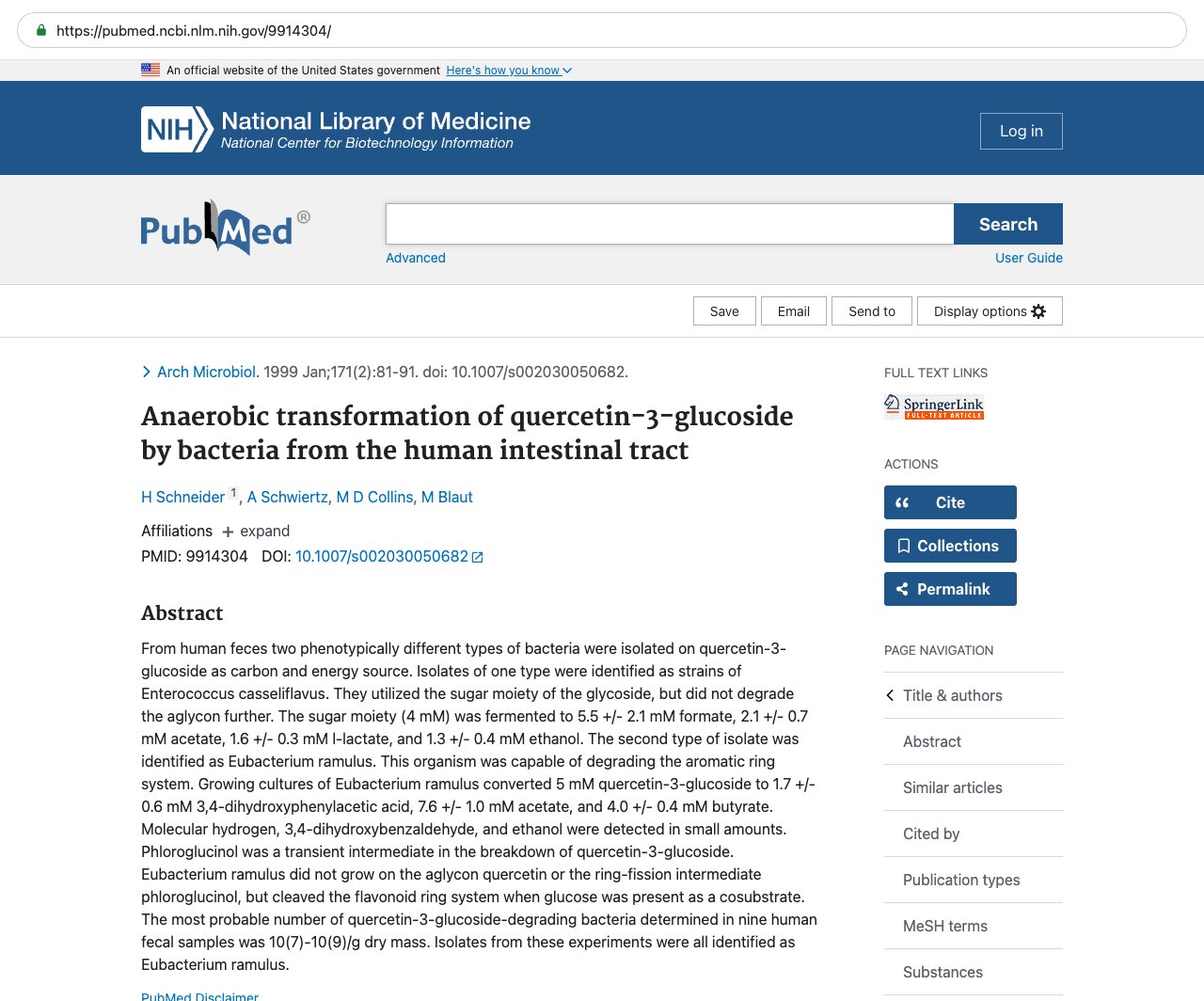 Screenshot — PubMed 9914304